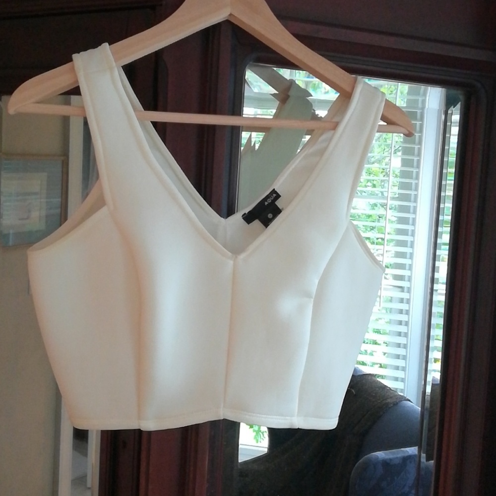 Aqua crop top